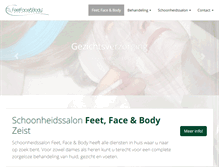 Tablet Screenshot of feetfaceandbody.nl